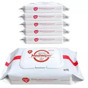 메디와이퍼 GAS128H4 손소독 물티슈 80매 5개입