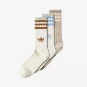 [아디다스] 3S 하이 크루 삭스 3켤레 - OwhiteCBROWNOwhite 154520235