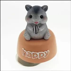 도자기 회전 오르골 해바라기씨와 햄톨이 우드오르골 수동오르골