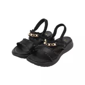 [PAT 여성] 프릴 진주장식 샌달_1J47603