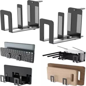 노트북 키보드 태블릿 킨들 라우터 모뎀 금속 스틸 케이블 박스 벽 선반 홀더 전자 책상 측면 및 침대 옆
