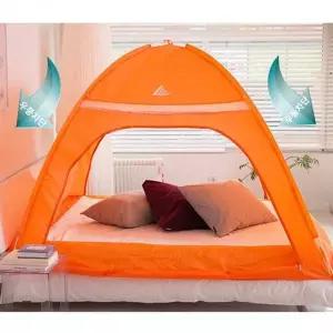 [콩심팥심]난방텐트 원터치 방한텐트 1 2인용 양문형 실내 텐트