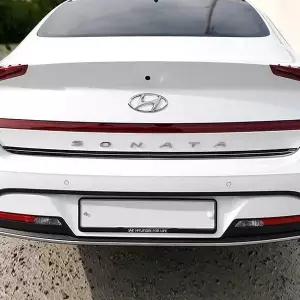 [콩심팥심]소나타 DN8 카본스타일 트렁크 가니쉬
