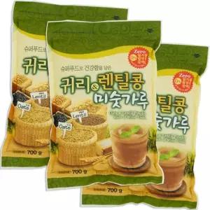 미숫가루 보리 흑미 귀리 렌틸콩 분말 2100g