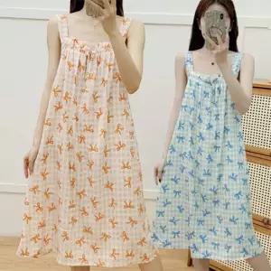 [4컬러] 아이스쿨 스퀘어넥 셔링 민소매 잠옷원피스 여름 홈웨어 2026