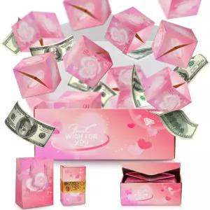 돈을 위한 네포스루키 깜짝 선물 상자 폭발 발렌타인 팝업 발렌타인데이 생일 기념일을 접이식 바운스