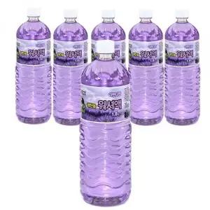 자동차 워셔액 에탄올 라벤더향 1.8L 6개입