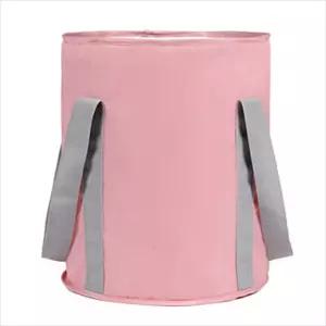 b08 엠보 휴대용 접이식 족욕바구니 핑크용기 여행용기 접이기 핑크기 탕기 용탕기 욕기