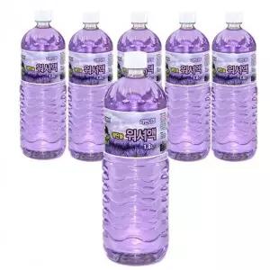 자동차 워셔액 에탄올 라벤더향 1.8L 6개입