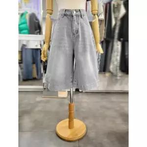 밸리걸 세이브존01 봄 여름 워싱 연청 버뮤다 데님 팬츠 804680