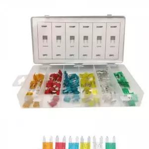 [셀러에이드]자동차 퓨즈 세트 120개 차량용 비상용 홀더 포함