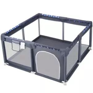 배관용품 129.54129.5466.04 만화 패턴 폴리에스터 아기 놀이 울타리 지퍼형 문 회색 색상 조립 필요