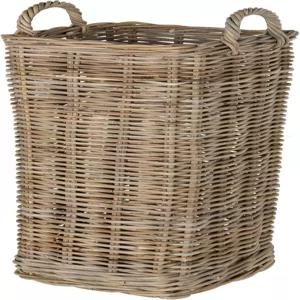 금속 물받이가 있는 쿠부 코보 스퀘어 우산 스탠드 회색 보관 바구니 그레이