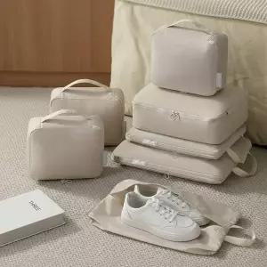 여행 짐정리 압축 파우치 캐리어 수납 가방 세트 6종 방수 보관함