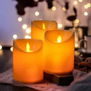 흔들리는 LED 캔들 무드등 건전지용 크리스마스양초 무드등 라이트