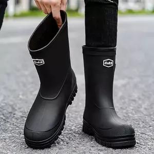 남자 아웃도어 레인부츠 장마철 논슬립 슈즈패션 방수 첼시 베이직장화 비오는날신발 남녀공용