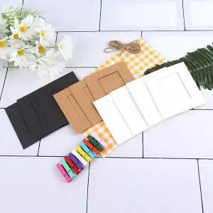 종이 액자 컬러 집게 SET