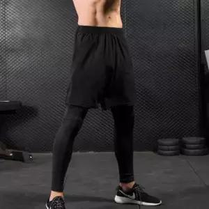 물놀이 남성 쫄쫄이 반바지 세트 남자 레깅스 바지