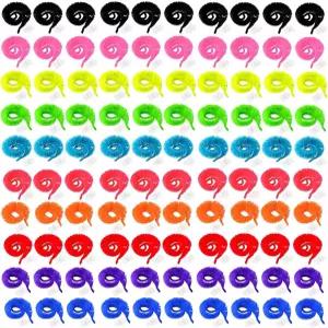 RWHXRWY 100피스 매직 웜 파티 용품으로 스트링 트위스티 퍼지 10가지 색상의 리 공급