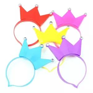 왕관 머리띠 패션잡화 1타 12개입파티헤어밴드 생일 파소품 스타