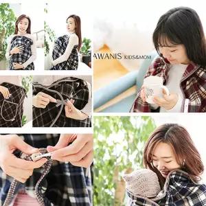 나와니-스 다용도 무릎담요(145x83(cm))숄 아기워머 치마 도담요 겨울망토 낮잠이불 베이비꼬 수유가리개