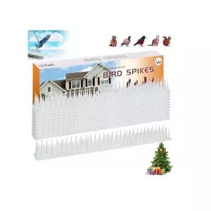 투명 버드 스파이크 12P 비둘기 까마귀 조류 퇴치창틀방어 건물옥상조망 가시형기구 접근금지 펜스형 배설