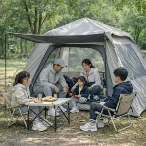 5~6인용 캠프필드 오토텐트 3000mm 방수 그늘막 자동텐트