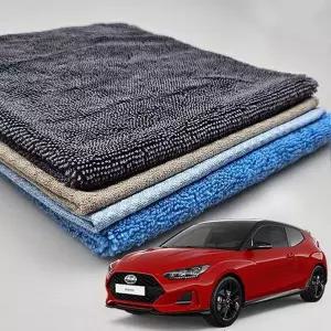 [RIZPICK]ToB 더뉴벨로스터 자동차세차타월 세트 유리 광택 자동차세차용품