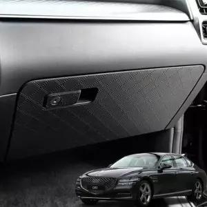 [RIZPICK]TBZ 가죽 글로브박스커버 제네시스 올뉴G80 스크래치방지몰딩