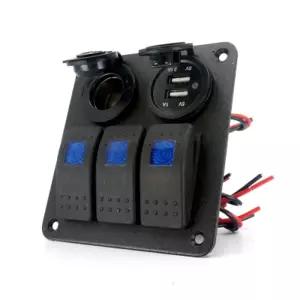 12V용 매립형 5구 시거소켓 + USB단자 ON OFF스위치5구 형5구 잭소켓 충전기 차량 멀티 차량용 자동차 용충