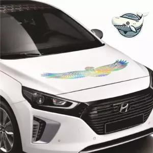 [RIZPICK]독수리 디자인 자동차 본넷 스티커 차량 튜닝