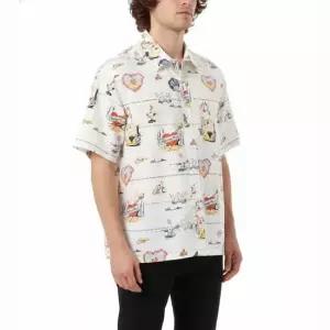 MUST IT_휴먼메이드 25 PRINTED SHIRT HM29SH017 WHITE) 프린트 반팔 셔츠)