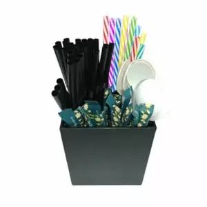 빨대 정리용 스트로우 디스펜서 카페 보관함 빨대홀더