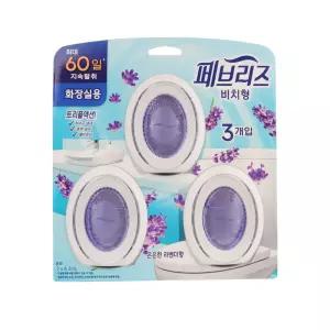 페브리즈 비치형 화장실용 은은한라벤더향 3개입 변기탈취제 실내용 방제 냄새제거 클리너 ？？제 제거제 효