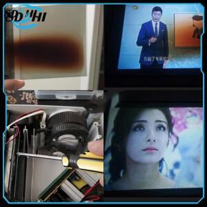 LCD 미니 LED 프로젝터 수리용 호환 열 절연 편광 유리 UC40 리갈 4 인치 1개