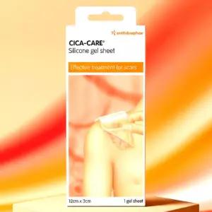 시카케어 흉터 밴드 12x3cm 실리콘 겔 시트 제왕절개 수술 제거후 켈로이드