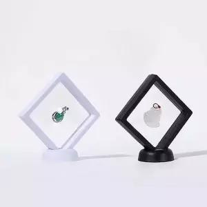 악세사리 필름 액자 케이스+받침 화이트 소 굿즈 전시