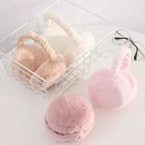 부들부들 파스텔 퍼 귀마개 귀도리 방한 모자 겨울