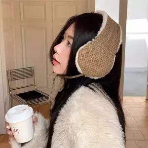 여성 니트퍼 귀도리 귀마개 이어커버 방한 포근 귀돌
