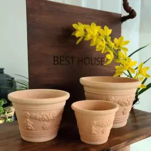 토분 포도 25x18 살구 엔틱 다육소형화분 선인장 미니 예쁜 인테리어 이쁜 빈화분 빈티지 토기 다육이 감성