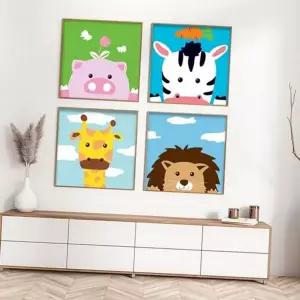 유화 그림 diy캔버스페인팅 캔버스 어린이 키트 성인 diy