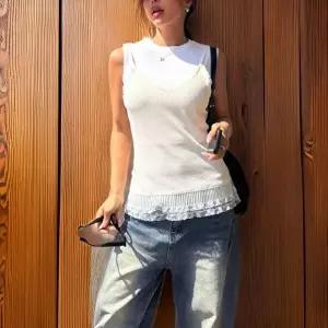 [신상오픈런]|CST8E7B|여성 시스루 레이어드 파스텔 골지 레이스 나시