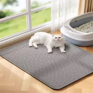 (마이브로) 고양이 모래매트 XL(다크그레이)캣배변용품 발매트 화장실 모래 펫용품