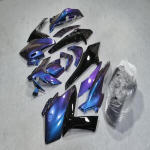 선물 T-MAX Tmax 22 23 560 Pearl Chameleon Paint Blue 쇼용 인젝션 페어링 오토바이