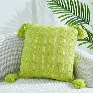 자이클랩 뜨개쿠션 매듭 볼 베개 침대 핸드메이드