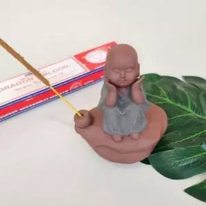 [셀러에이드]명상용 동자승향 인센스 홀더 도자기 꽂이 스틱 인테리어향꽂이