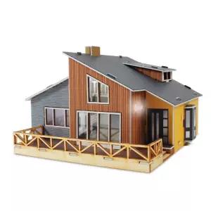 영공방 다락이있는 30평 전원주택 (PM250)모형조립용품 만들기 만들기키트 나무 완구