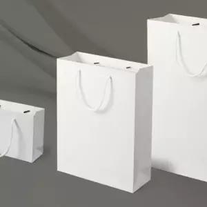 [문구/오피스] 세로형 종이 화이트 쇼핑백