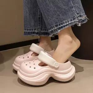 러블리 크레미 EVA 6cm 통굽 샌들 슬리퍼