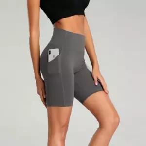 스포츠팬츠 필라테스 요가 5부 반바지레깅스 포켓 하이웨스트 레깅스